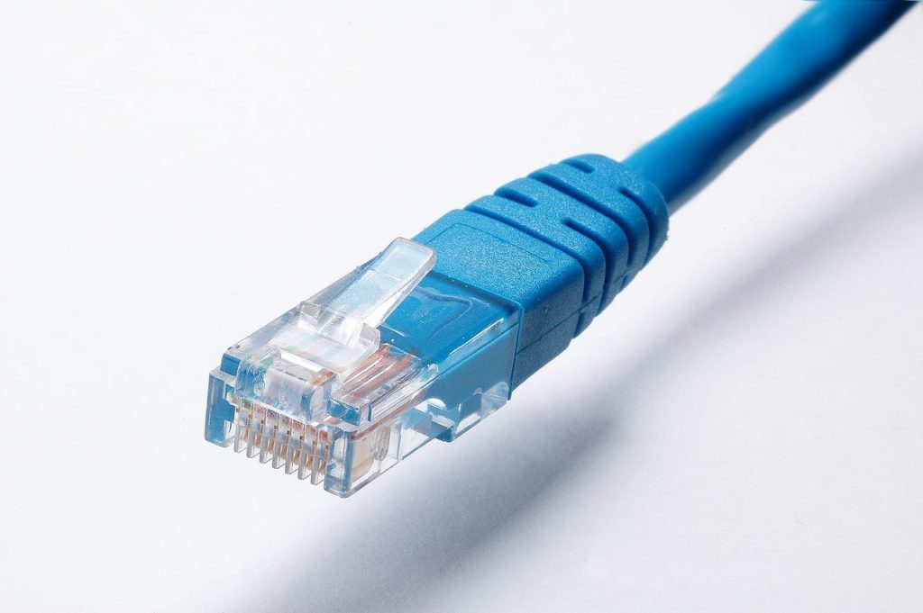Cable de red azul